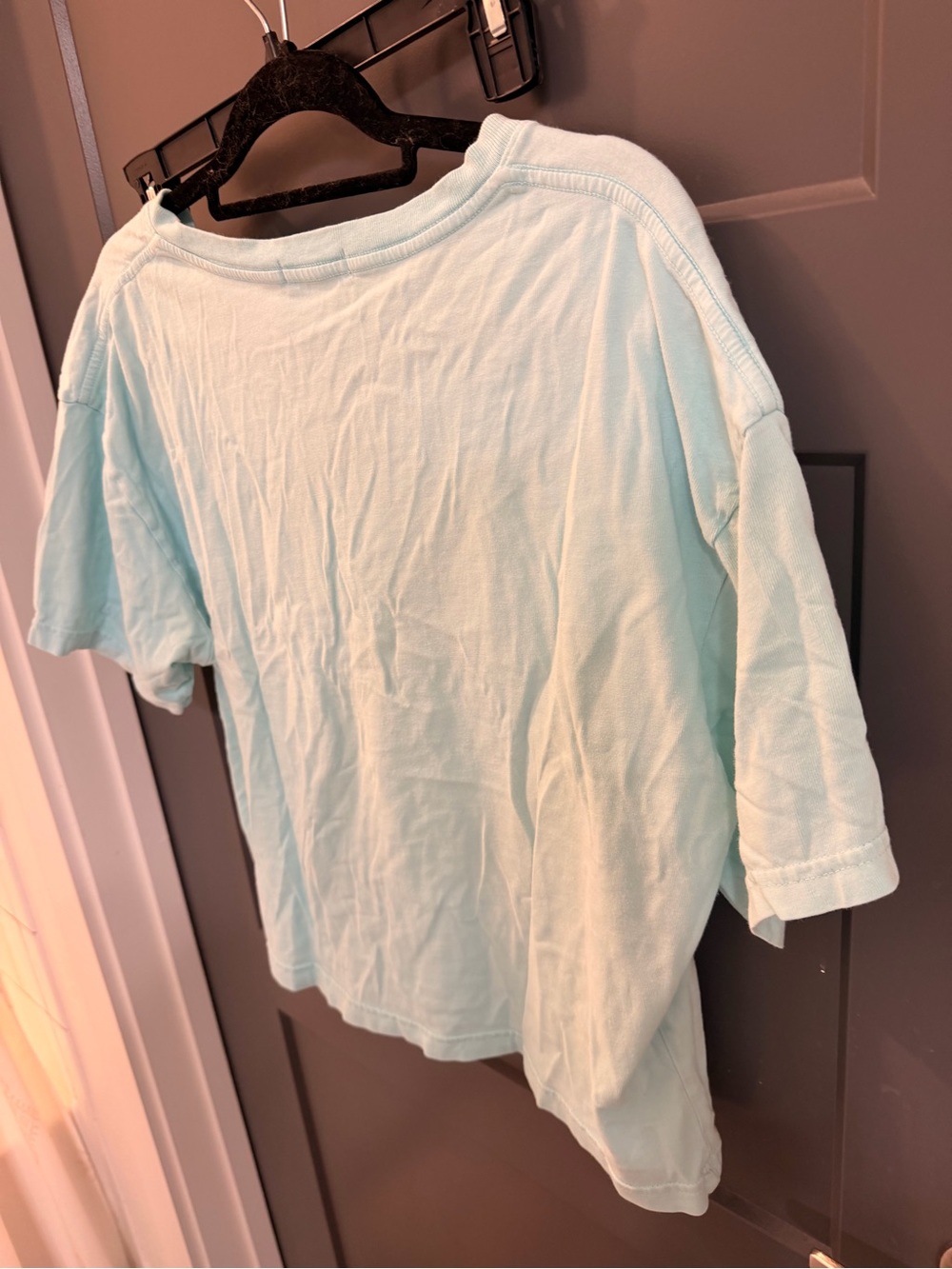 Fresh Produce Light Blue V-Neck Cotton Top with Starfish Design - One Size - Picture 5 of 7